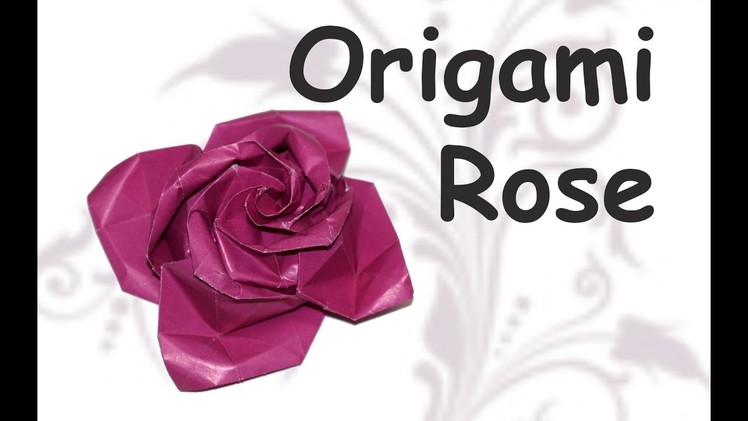 DIY crafts How to make origami ROSE. DIY beauty and easy
