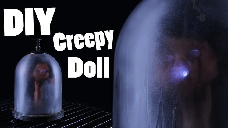 Diy creepy doll lamp - halloween prop tutorial