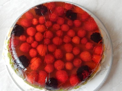 DIY Dessert Raspberry Jello Cake Recipe