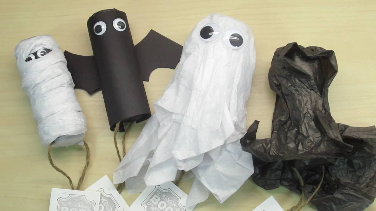diy project halloween decorations using toilet paper