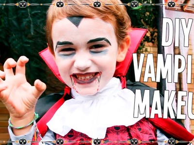 DIY Halloween vampire makeup for kids