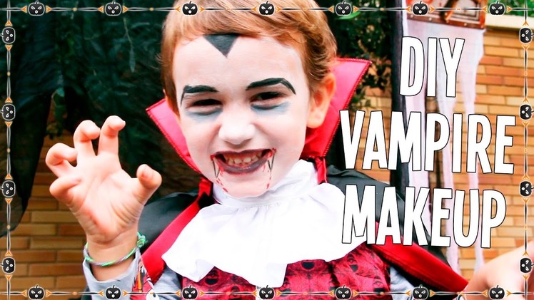 DIY Halloween vampire makeup for kids