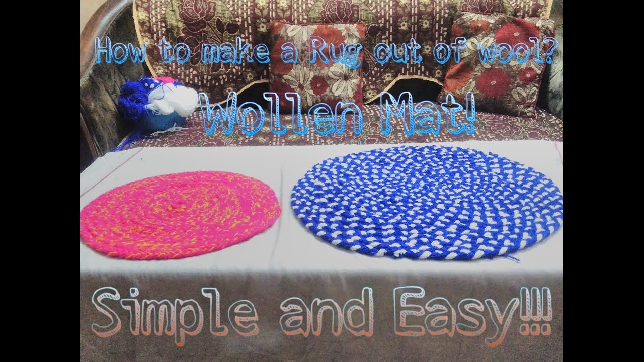 [DIY] How to make a Rug. Mat out of wool? A different style