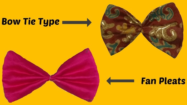 DIY How To Make Bow Tie And Fan Pleats Step By Step
