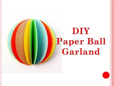 DIY  -  How To Make Paper Garland