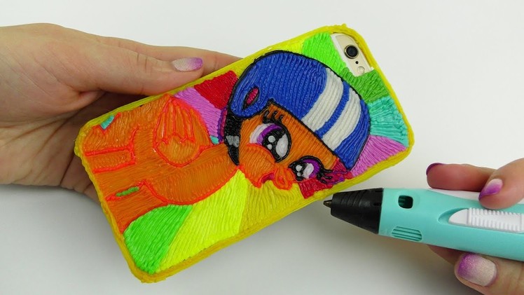 DIY iPhone Case with Scootaloo How to Draw 3D Pen! My Little Pony Coloring Video for Kids