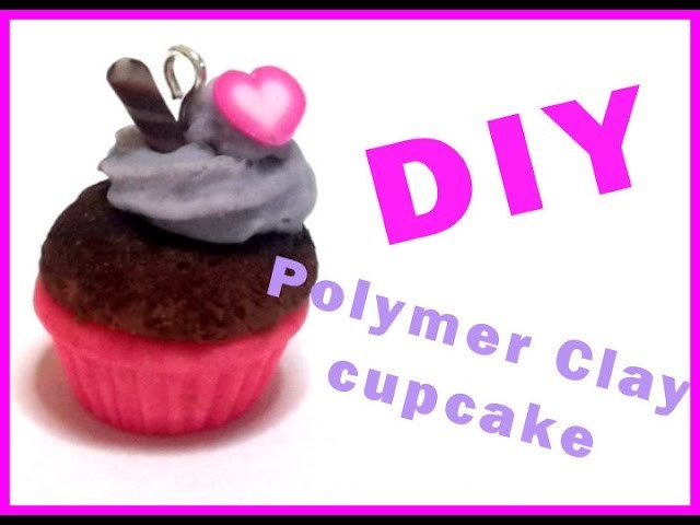 DIY Miniature polymer clay cupcake tutorial. Miniature food