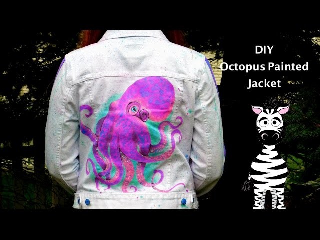 DIY Octopus Painting on a Jacket | How to Paint Clothing