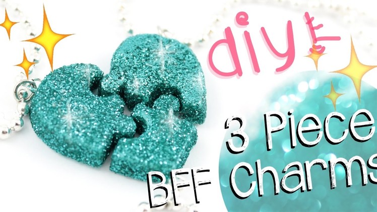 DIY PUZZLE Friendship Charms! - 3 Pieces! -