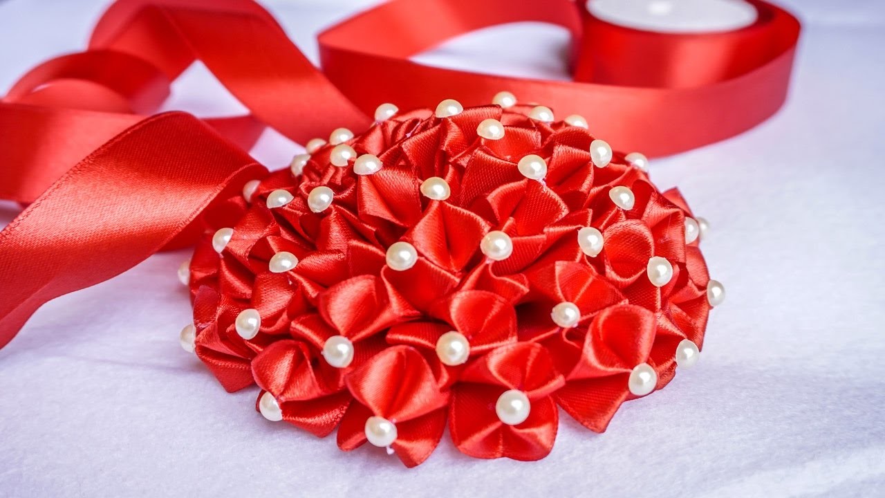 DIY Ribbon Flower | Weddings Flower Decorations |  HandiWorks #87