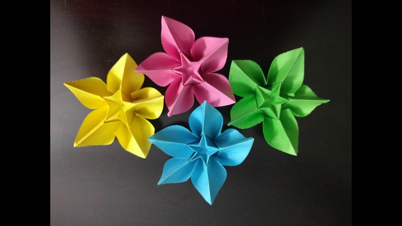 origami flower easy beginner