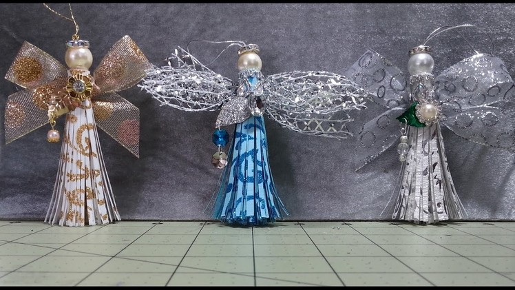 DIY~Sweet, Easy & Beautiful Paper Tassel Angel Ornaments!