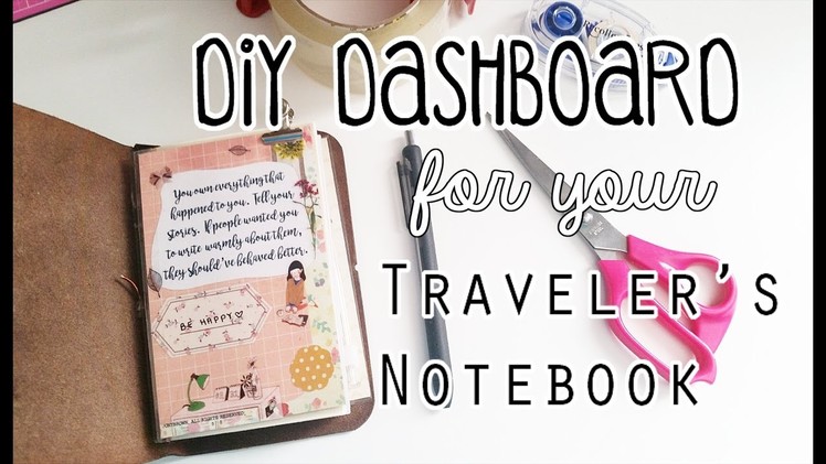 DIY Traveler's Notebook Dashboard Tutorial