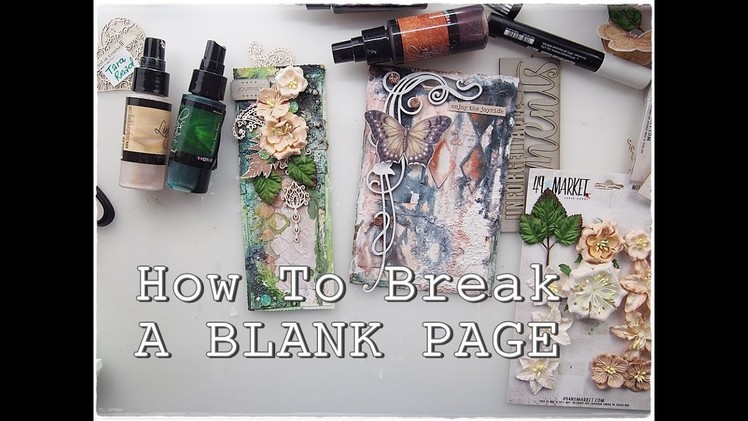 How to Break A Blank TEXTURE Page Mixed Media Art Journaling part6