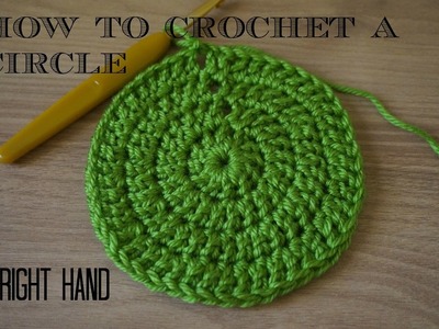 How to crochet a circle RIGHT HAND