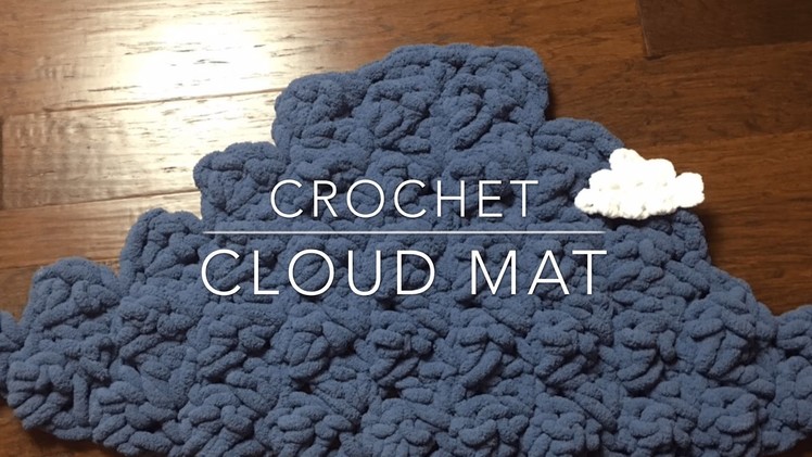 How to Crochet Cloud Mat - or small cloud (Cloud mat baby photo prop)