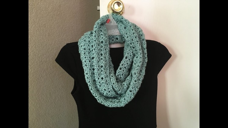 How to crochet infinity scarf