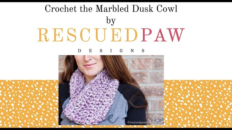 How to Crochet the Marbled Dusk Cowl