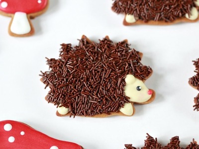 How to Decorate Hedgehog or Porcupine Cookies