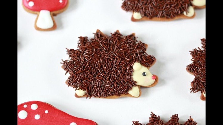 How to Decorate Hedgehog or Porcupine Cookies