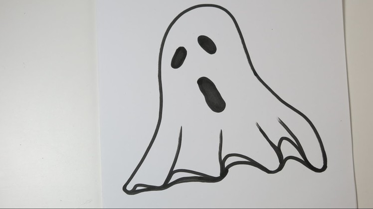 How to Draw a Ghost. Easy Drawing Ideas for Halloween