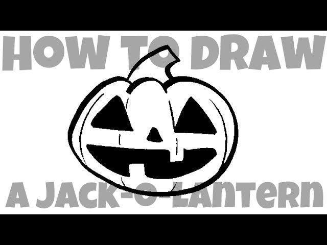 How to Draw a Jack-o-Lantern