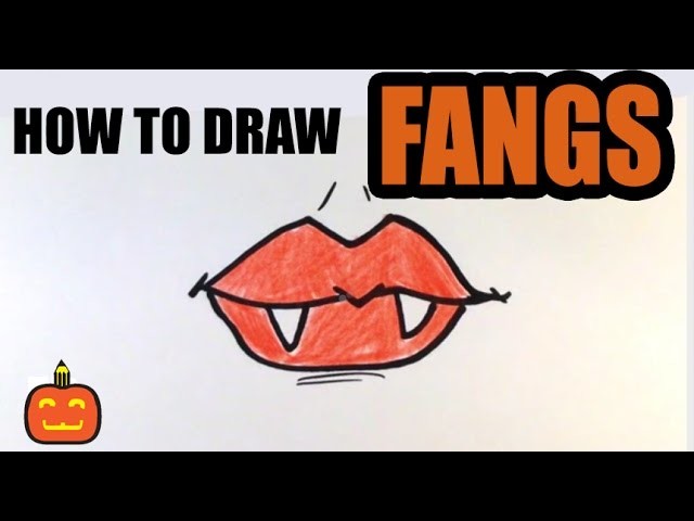 How to Draw Fangs (2) - Halloween Drawings