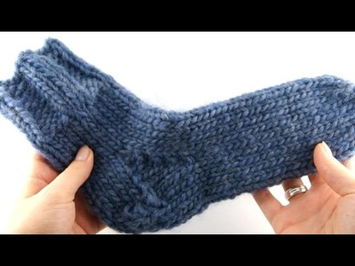 How to Knit Bed Socks #1 Cuff