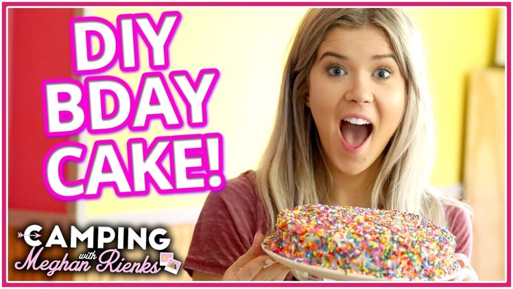 How to Make a Funfetti Cake I Camping with Meghan Rienks  Ep 3