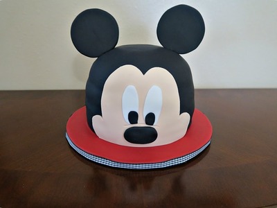 How to make a Mickey Mouse head fondant cake