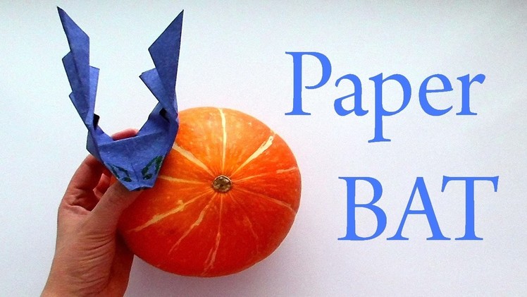 How to make a paper bat? Origami bat for children
