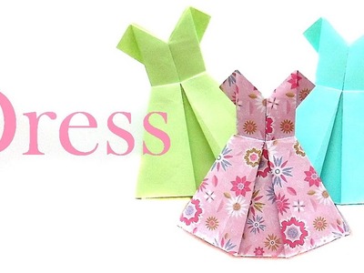 How to make a Paper Dress? Origami Dress easily