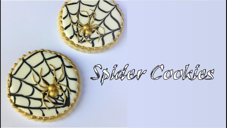 How To Make A Spider With Royal Icing