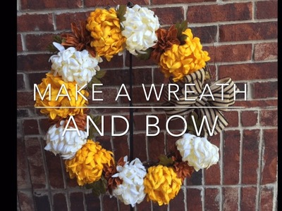How to Make a Wreath and Bow Tutorial DIY