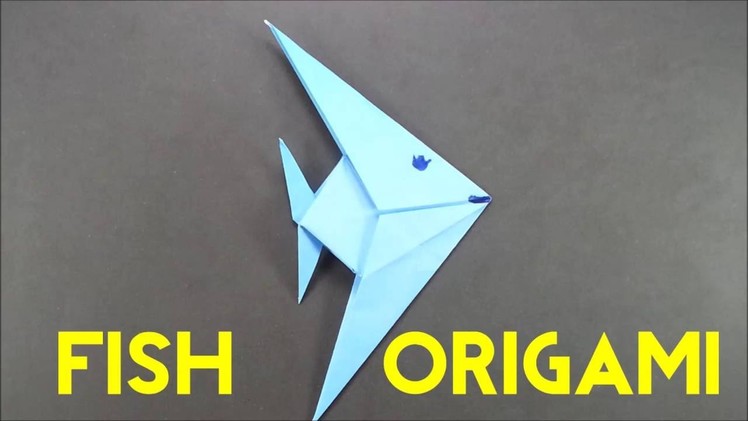 How To Make An Origami Fish - Easy Paper Fish Tutorial for Beginners