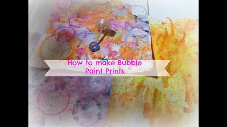 How to make bubble paint prints. how to bubble paint. DIY Bubble Paint