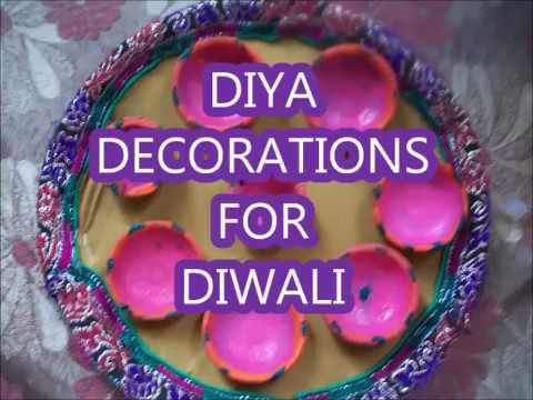 How to make diya decoration for diwali.make in 5 minutes at home