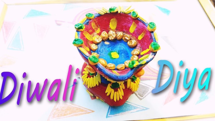 How To Make:Diya Decoration Ideas For Dipawali(DIY Home Decore) 2016
