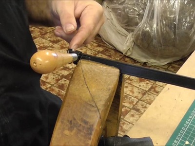 How to stitch leather keepers