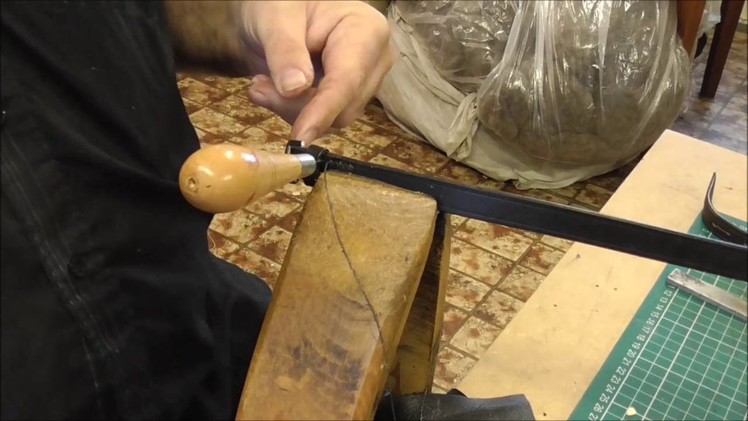 How to stitch leather keepers