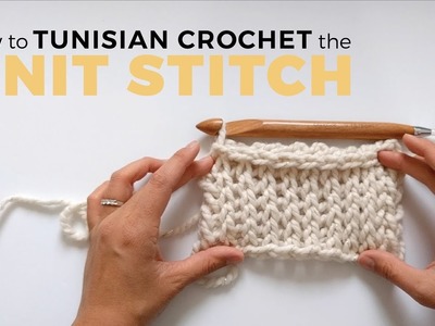 How to Tunisian Crochet the Knit Stitch