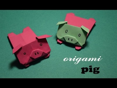 Origami - pig I Animals I How to fold a pig