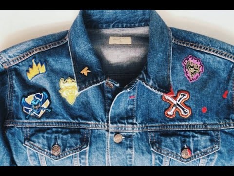 Pins + Patches: How to DIY Your Own Denim Jacket - Disney Descendants & 90s Nickelodeon Themed