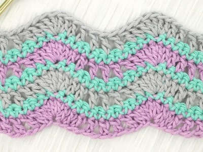 Simple Wave Stitch Crochet Tutorial