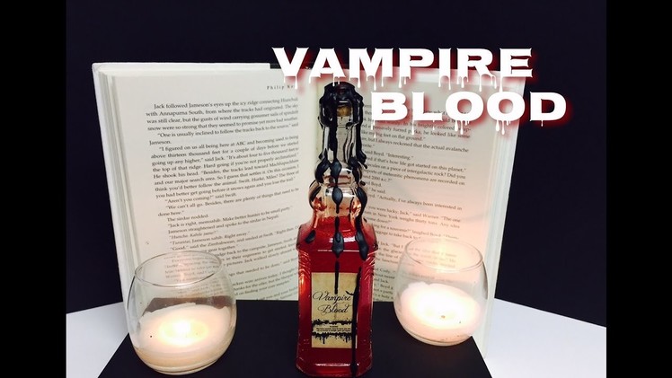Vampire Blood : DIY Potion Bottle : Halloween Prop ( Harry Potter Inspired )