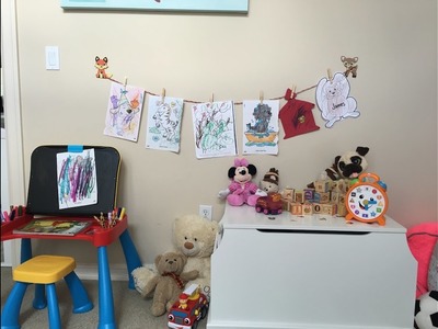 DIY Easy 2 min Children's Artwork.Masterpieces Display