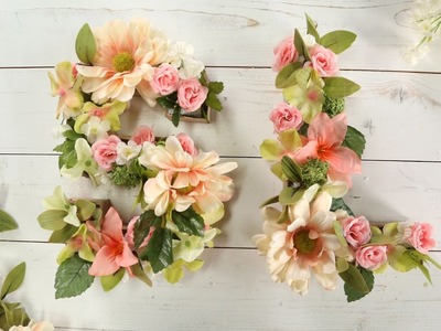 DIY Faux Flower Letters | Southern Living
