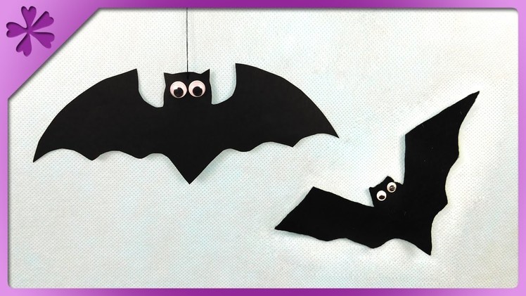 DIY Halloween bats to hang on curtain (ENG Subtitles) - Speed up #268