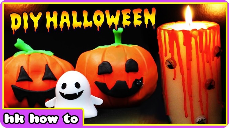 DIY Halloween Decorations - How To Make Pumpkins, Candles, Witch