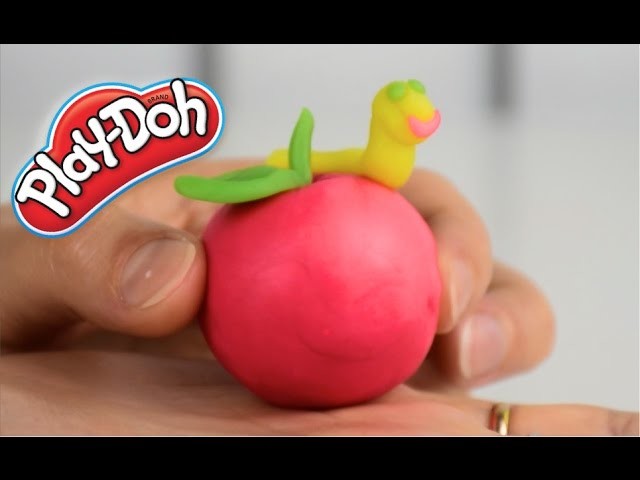 DIY How to Make Play Doh Apple - Playdough DIY